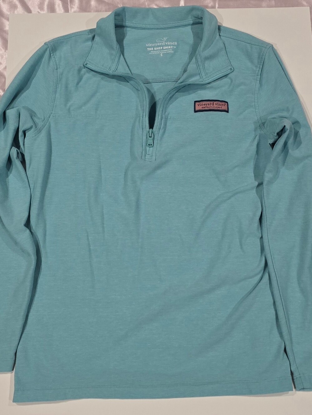 Vineyard Vines Teal Half-Zip Pullover Used Size S